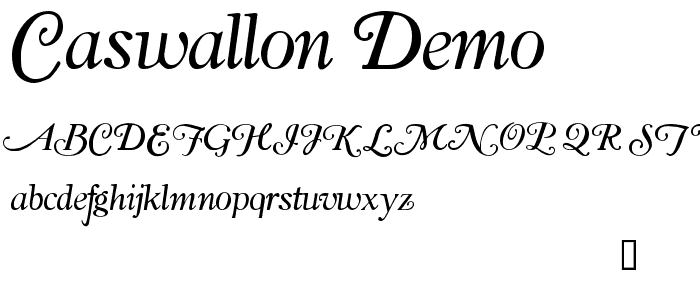 Caswallon Demo font